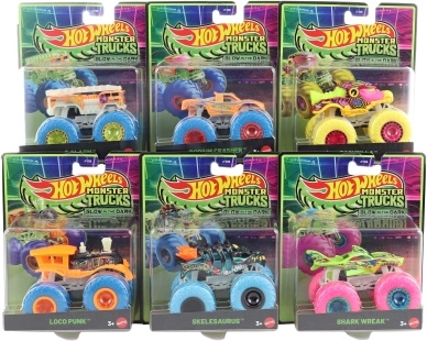 Hot Wheels Monster Trucks svítící ve tmě