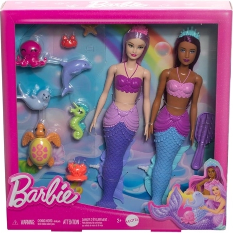 Barbie Dreamtopia herní sada se 2 panenkami a zvířátky