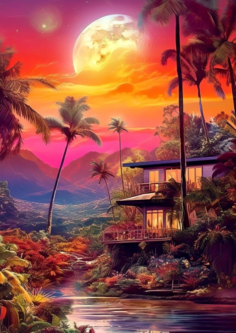 Puzzle Půvabný soumrak 1000 dílků