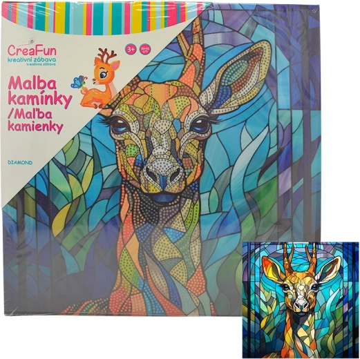 Diamantové malování – jelen 30 × 30 cm