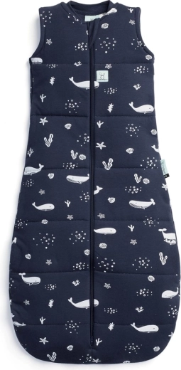 Ergopouch dětský spací vak z organické bavlny Jersey Whale 2,5 TOG (3–12 měsíců, 6–10 kg)