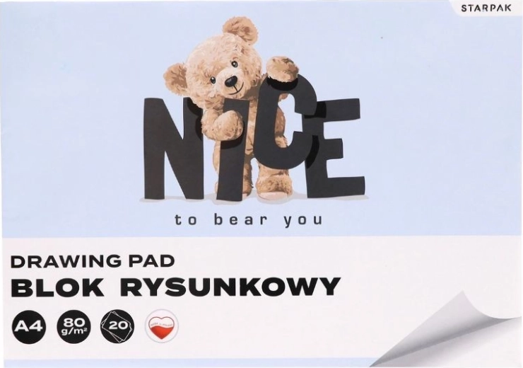 Kreslicí blok Medvídek A4, 20 listů
