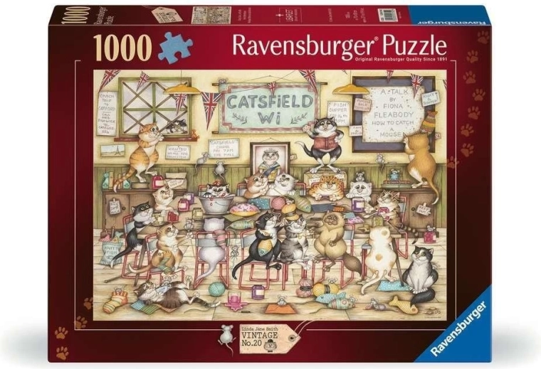 Ravensburger puzzle vintage č. 2: Kočičí smršť 1000 dílků