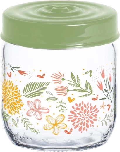 Skleněná dóza s víčkem Botanica 425 ml