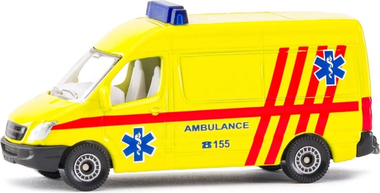 SIKU ambulance dodávka žlutá (CZ verze) - 1 kus