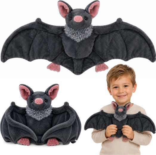 Plyšový netopýr s rozkládacími křídly 57 cm