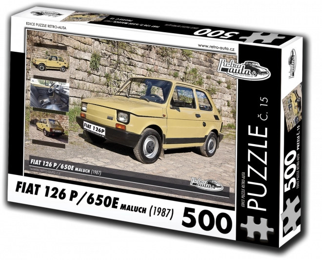 Puzzle Retro-auta Fiat 126p Maluch (1987) – 500 dílků