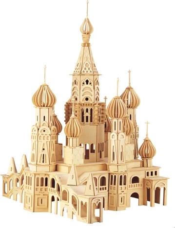 Woodcraft dřevěné 3D puzzle kostel Petrohrad