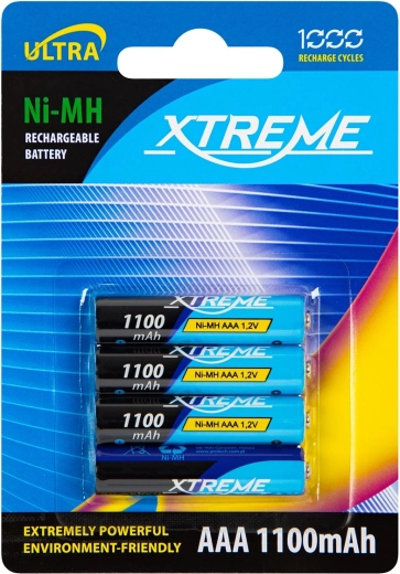 Nabíjecí akumulátory AAA NiMH 1100 mAh XTREME - 4 ks