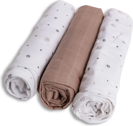 BabyMatex bambusové pleny 70 × 70 cm hvězdičky (3 ks)