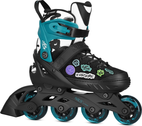 Inline brusle NILS Extreme Vibe – Tyrkysová