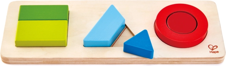 Dřevěné puzzle geometrické tvary