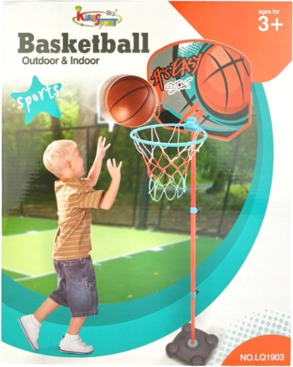 Stojanový basketbalový koš v krabici