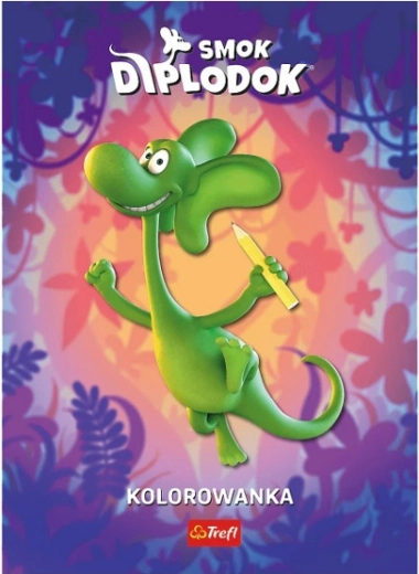 Smok Diplodok: omalovánka