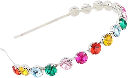 Růžová čelenka s drahokamy pro holčičky