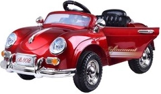 Stylové retro elektrické autíčko s 2 motory 12 V a dálkovým ovládáním – Lakované