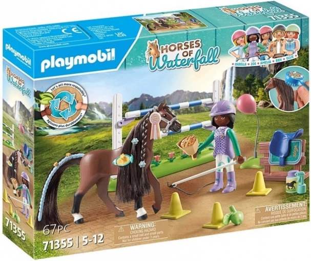 Playmobil Horses Waterfall: Zoe a Blaze s překážkami 71355