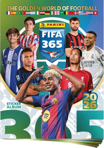 Panini FIFA 365 2025/2026 sběratelské album na samolepky + arch samolepek