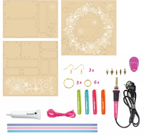 Lovely box pyrografie – šperky