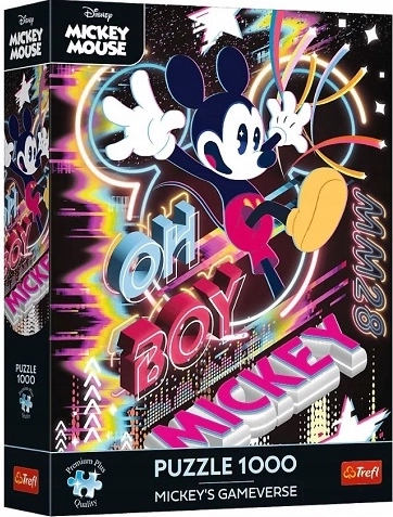 Puzzle Premium Plus Disney Mickey Mouse – Virtuální svět 1000 dílků - 1 kus