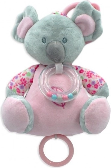 Růžová hrací skříňka Koala 18 cm
