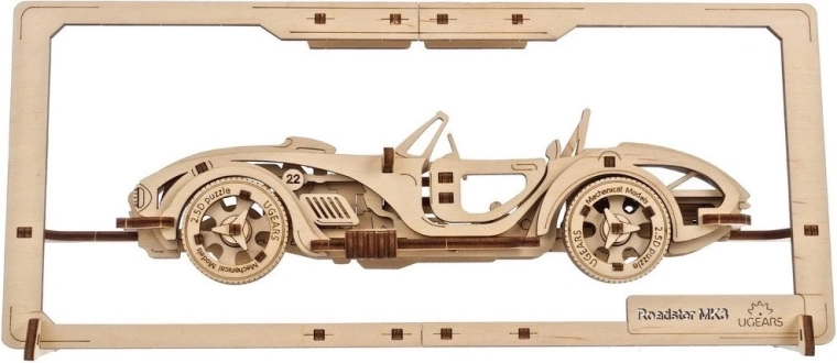 Ugears dřevěné mechanické puzzle Roadster mk3 2,5D