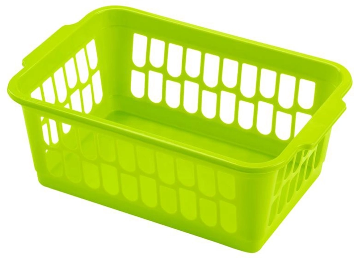 Plastový košík 30 × 20 × 11 cm mix barev