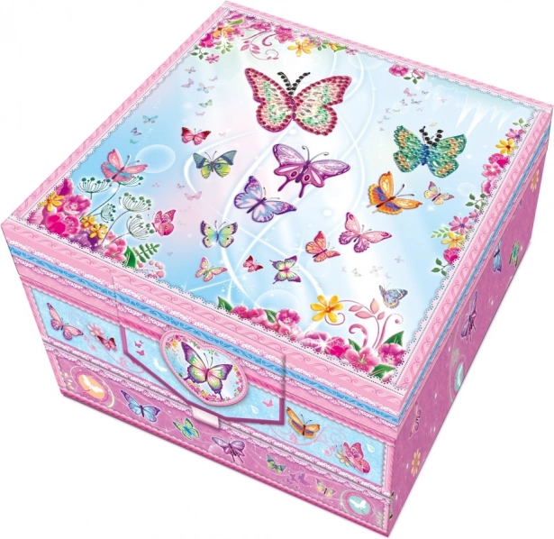 Tajná dvoupatrová dopisní sada s ozdobným perem