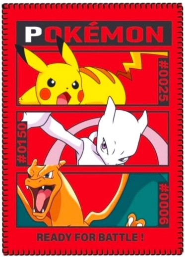 Flísová deka Pokémon