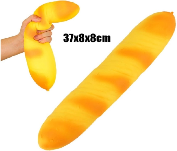XXL antistresová mačkací bageta 38 cm