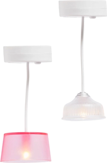 Lundby sada osvětlení do domečku pro panenky – 2 závěsné LED lampy s časovačem