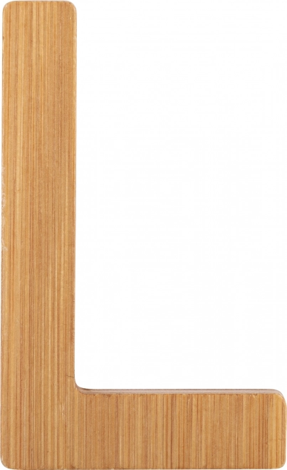 Bambusové písmeno L small foot