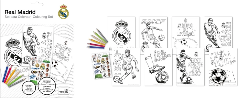 Sada na vybarvování REAL MADRID