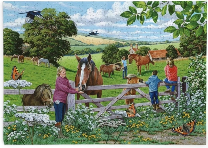 House of Puzzles Pamlsky pro koně – puzzle s 250 velkými dílky