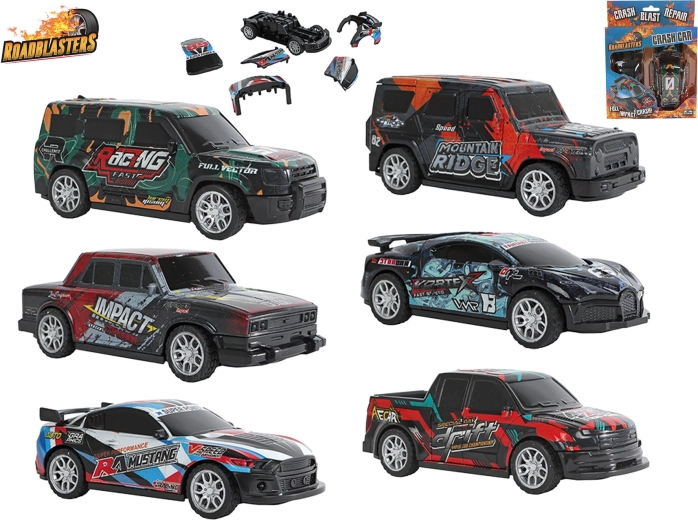 Bourací autíčko Roadblasters na zpětný chod 13 cm