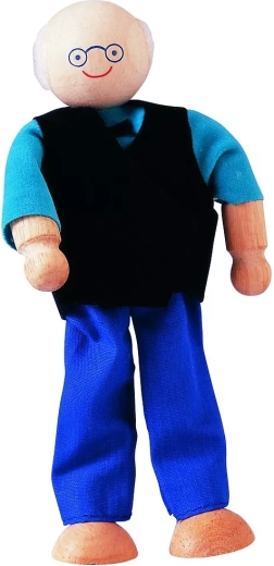 PlanToys dřevěná panenka dědeček