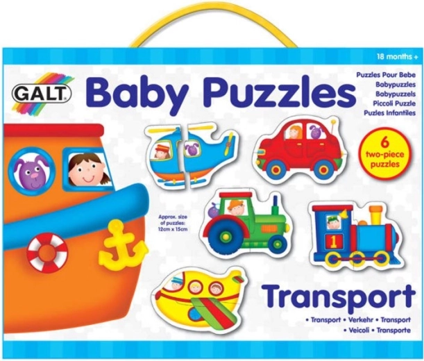 Galt baby puzzle doprava 6x2 dílky