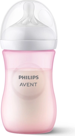 Philips Avent kojenecká láhev Natural Response 260 ml, růžová (1m+)