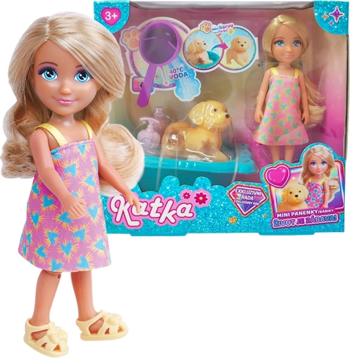 Panenka Katka se psem a vanou