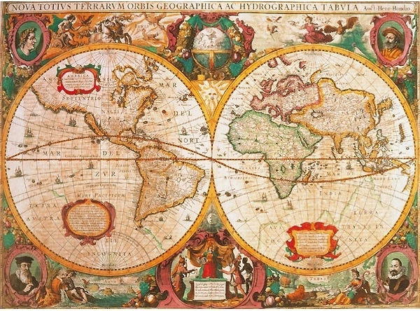 Clementoni Puzzle Historická mapa 1000 dílků
