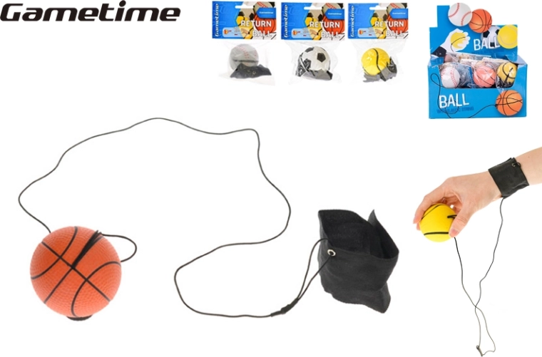 Gametime vracející se míček 60 mm na zápěstí