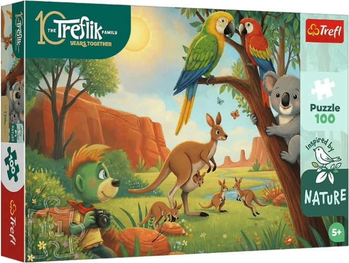 Trefl InspiredByNature puzzle koala a klokani 100 dílků