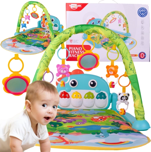 Hrací podložka s piánkem a světlem a zvukem pro miminka