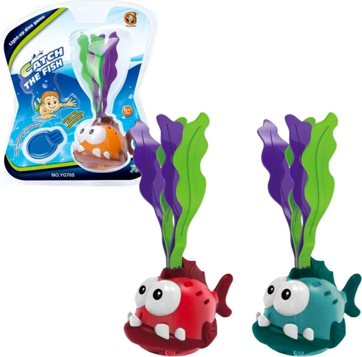 Potápěcí rybička se světlem – hračka do vody (3 druhy)