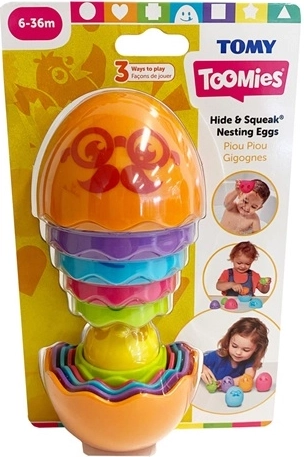 TOMY Toomies schovávací a pískací skládací vajíčka