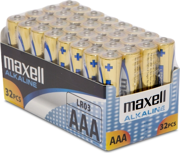 Alkalická baterie AAA LR03 1,5 V - 32 kusů