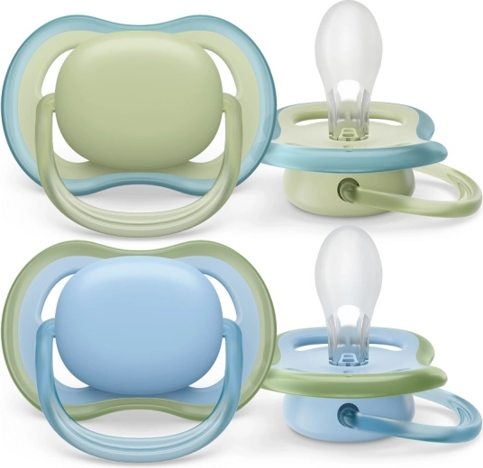 Philips Avent šidítko Ultra Air 0–6 m, modré, 2 ks