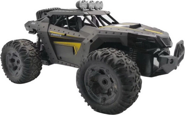 Rc terénní auto pioneer s kamerou, šedé, 1:12
