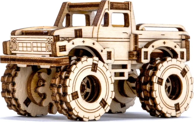 Dřevěné 3D puzzle – model monster trucku
