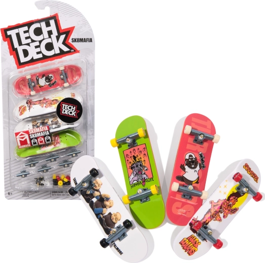 Tech Deck fingerboard sada 4 mini prstových skateboardů SK8MAFIA